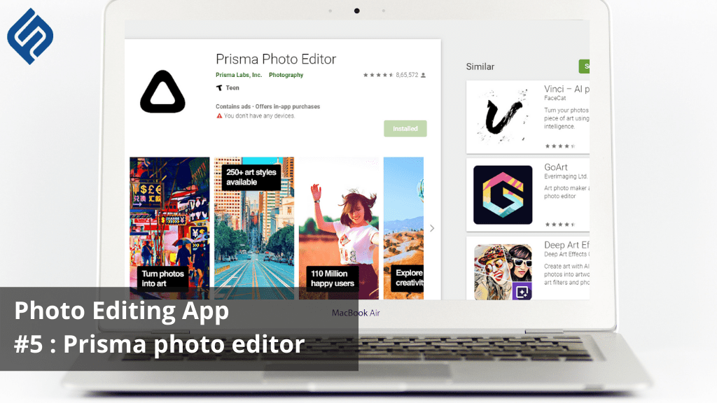 Photo Editing App #5 : Prisma photo editor