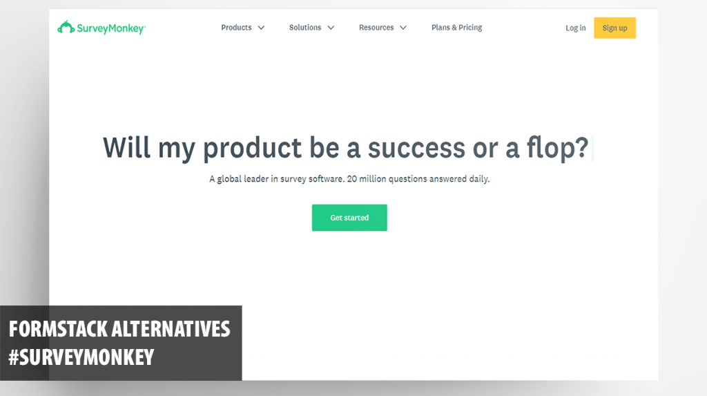 FormStack Alternative # 3 : SurveyMonkey
