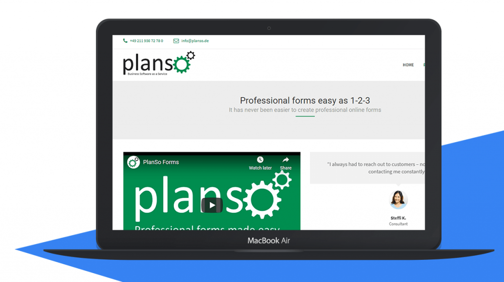 google forms alternative - PlanSo