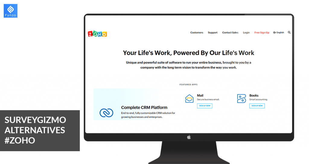 SurveyGizmo Alternative #6: Zoho Forms
