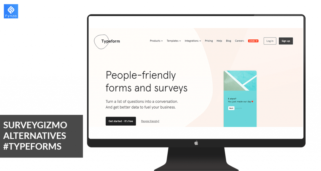 SurveyGizmo Alternative #9: TypeForm