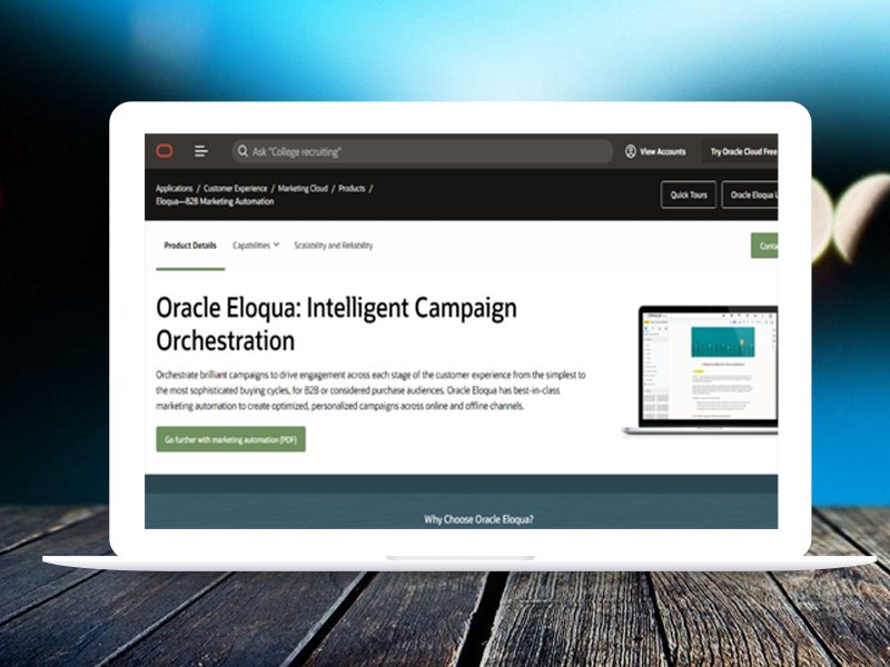 Marketing Automation Tools: Eloqua