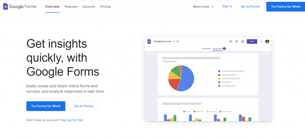 Google Forms(Web) : Best free online form builder to build simple yet powerful forms easily
