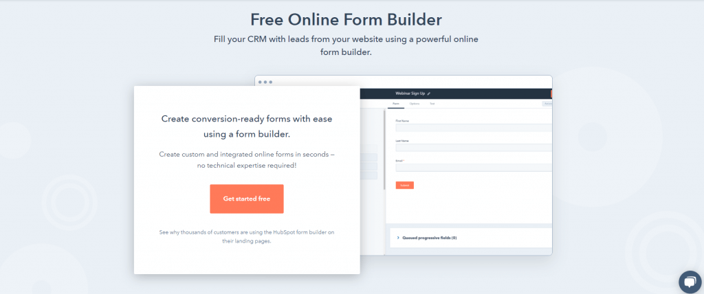 Jotform Alternative - Hubspot forms