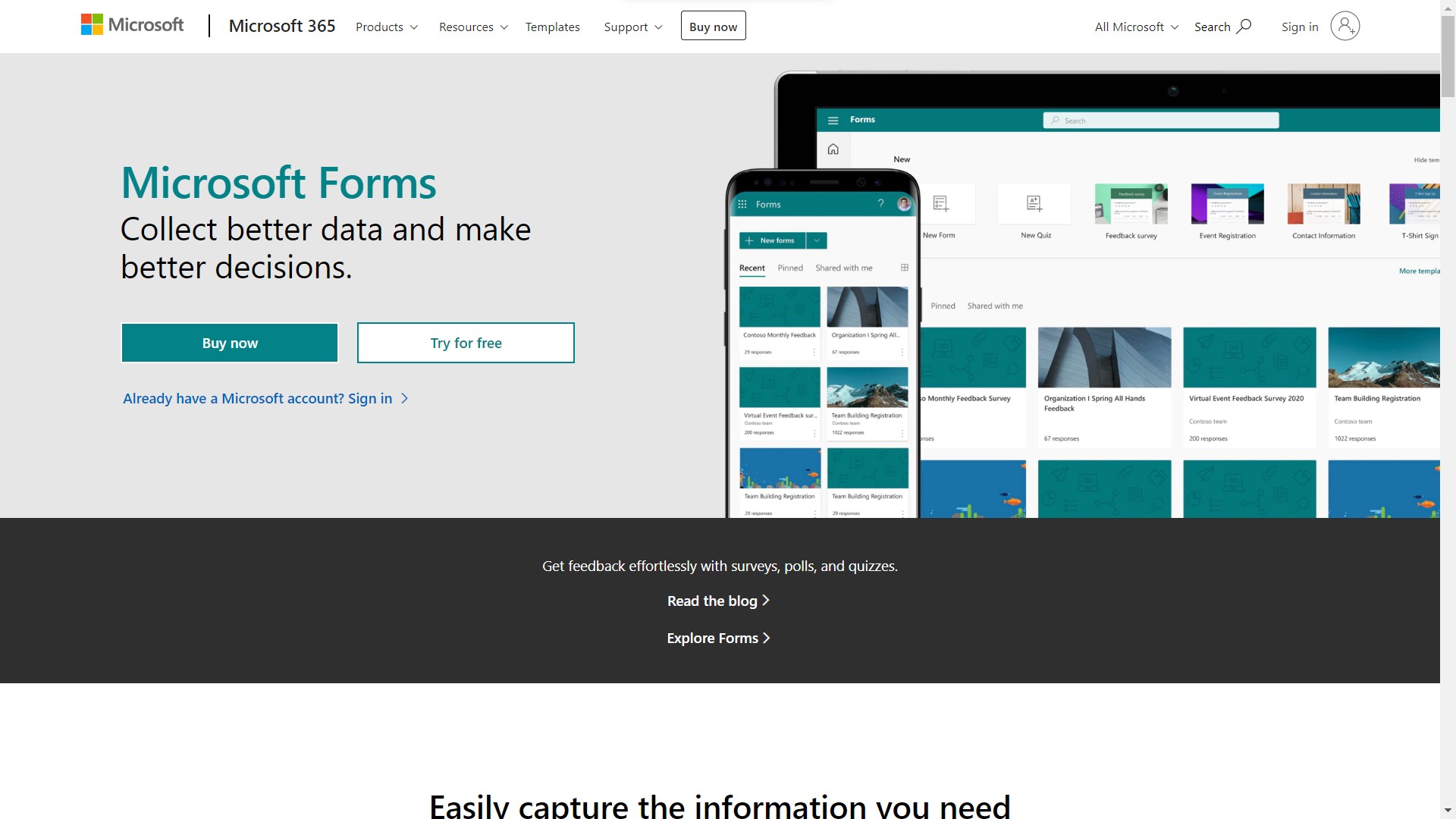google forms alternative - Microsoft Forms