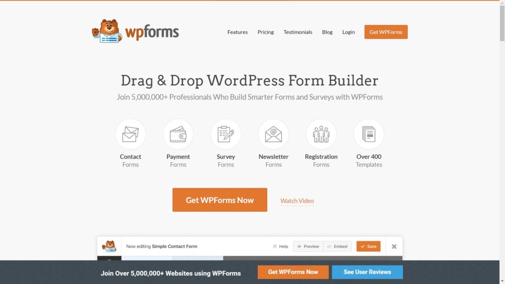 Jotform Alternative - WPforms