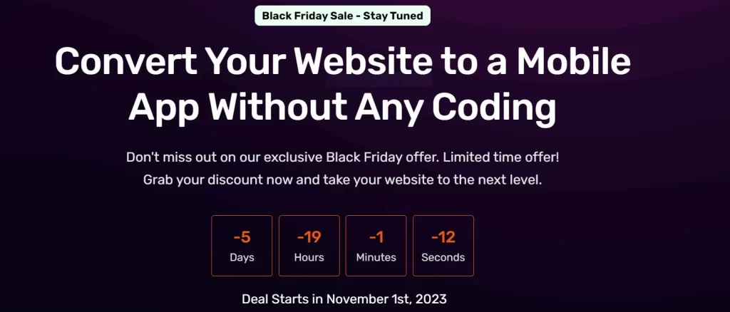 Black Friday SaaS Deal